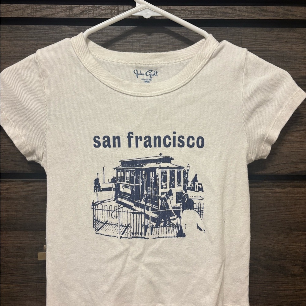 Brandy Melville Cream San Francisco baby Tee
